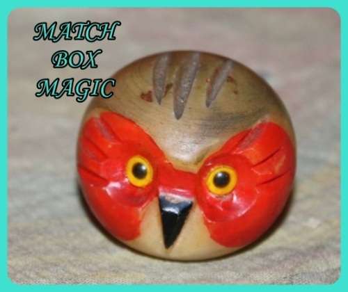GENUINE ALABASTER HAND CARVED OWL MADE IN ITALY