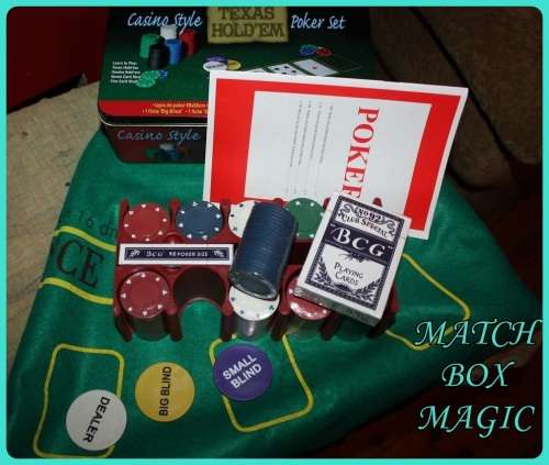 CASINO STYLE TEXAS HOLD EM POKER SET AS NEW  CHIPS AND CARDS STILL SEALED  COMPLETE