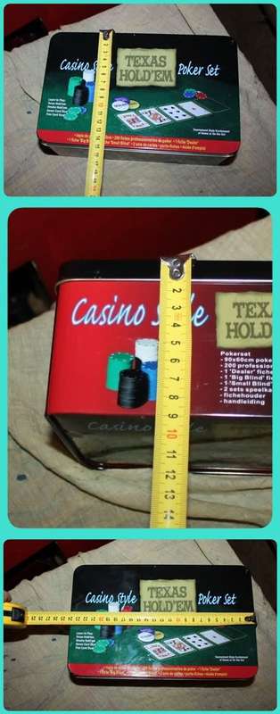 CASINO STYLE TEXAS HOLD EM POKER SET AS NEW  CHIPS AND CARDS STILL SEALED  COMPLETE