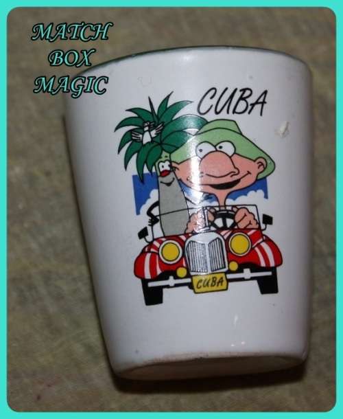 SOUVENIR TOT GLASS FROM CUBA