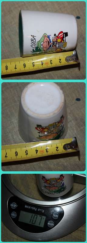SOUVENIR TOT GLASS FROM CUBA