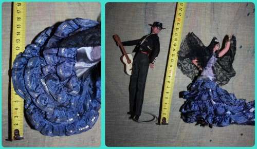 PAIR VINTAGE SPANISH DANCER DOLLS VERY GOOD CONDITION