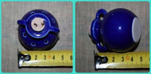 TINY BLUE ESSENTIAL OIL POTTERY ATOMIZER