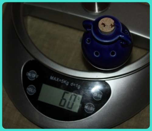 TINY BLUE ESSENTIAL OIL POTTERY ATOMIZER