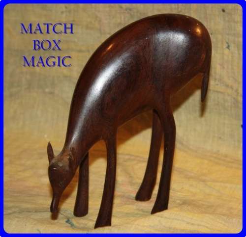 WOODEN HAND CARVED BUCK DUIKER (D)