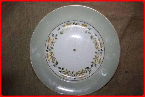 PAIR TWO TIER CAKE STAND PLATES WH GRINDLEY & CO LTD ENGLAND PLATES ONLY