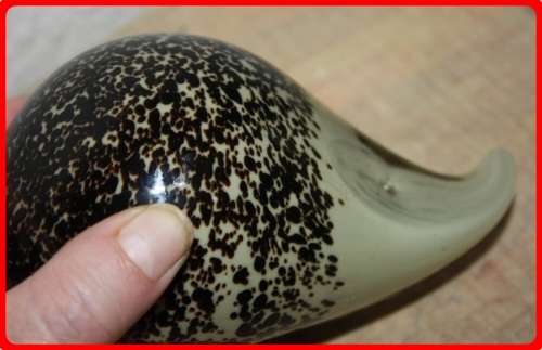 LOVELY HEAVY GLASS HEDGEHOG PAPERWEIGHT VERY UNUSUAL ITEM