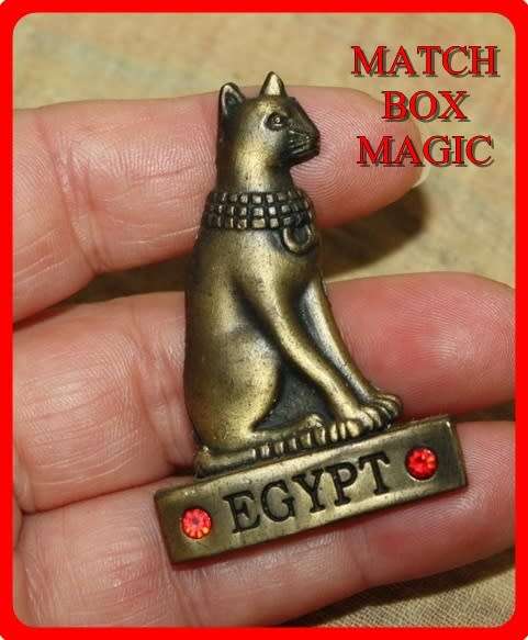EGYPTIAN CAT FRIDGE MAGNET METAL