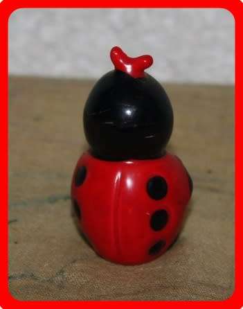 SWEET LADY BUG ORNAMENT CERAMIC