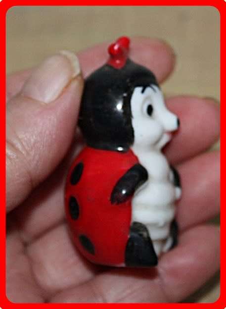 SWEET LADY BUG ORNAMENT CERAMIC