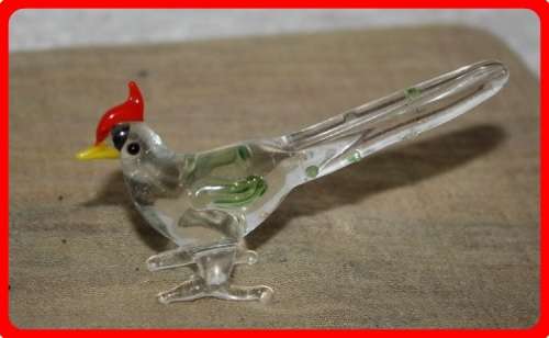 SMALL HAND MADE GLASS BIRD