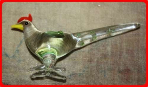 SMALL HAND MADE GLASS BIRD