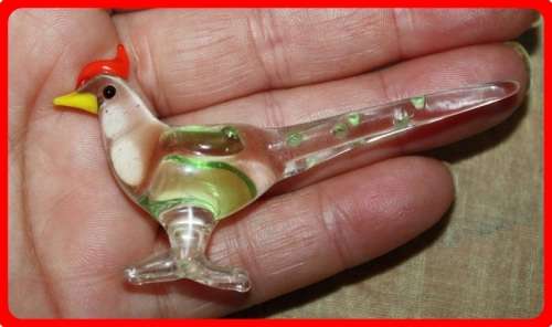 SMALL HAND MADE GLASS BIRD
