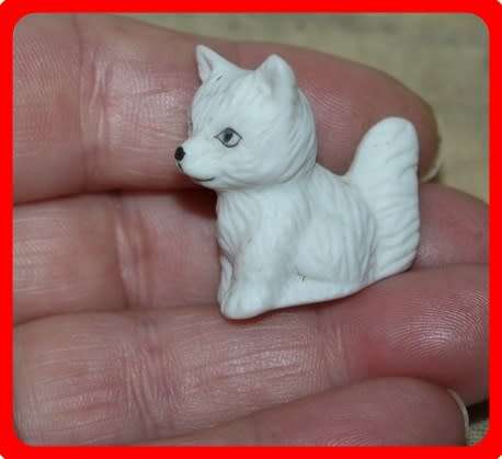 TINY PORCELAIN FOX WHITE