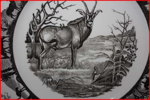 KRUGER NATIONAL PARK 1ST ED OF 2ND SERIES OF 4  PLATE ROAN ANTELOPE VINTAGE