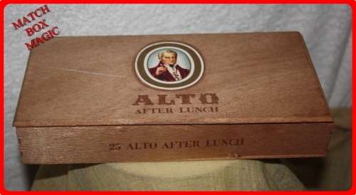 ALTO AFTER LUNCH CIGAR BOX HINGED LID