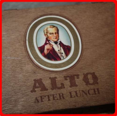 ALTO AFTER LUNCH CIGAR BOX HINGED LID
