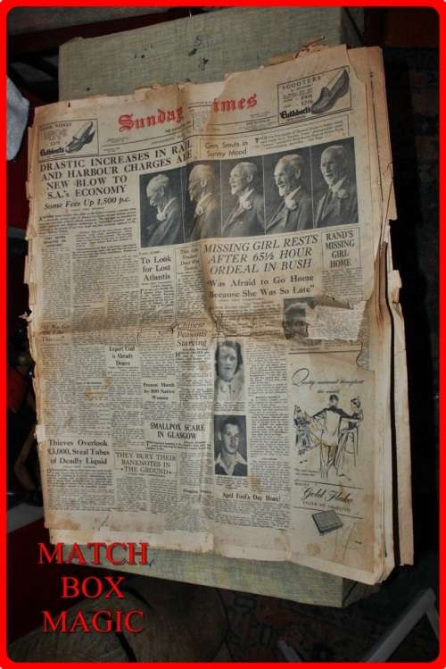 SUNDAY TIMES JOHANNESBURG NEWSPAPER APRIL 2 1950 A FASCINATING LOOK INTO SOUTH AFRICA  MUST READ