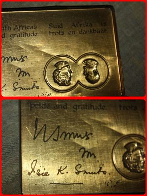RARE KERSFEES CHRISTMAS 1941 GIFT TIN FOR SOLDIERS WITH SOUTH AFRICA'S PRIDE AND GRATITUDE