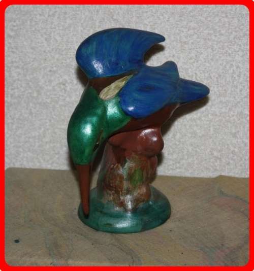 VINTAGE KINGFISHER BIRD ORNAMENT PERFECT NEXT TO A POND OR WATER FEATURE