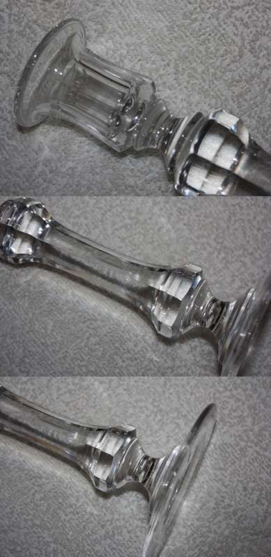 LOVELY   GLASS CANDLESTICK CATCHES THE LIGHT BEAUTIFULLY