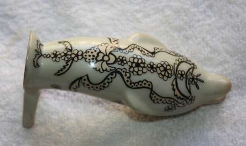 UNUSUAL DOLPHIN VASE HUGUENOT FINE CHINA MADE IN SOUTH AFRICA