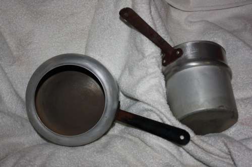 VINTAGE HARD TO FIND ALUMINUM  HART DOUBLE BOILER LARGE