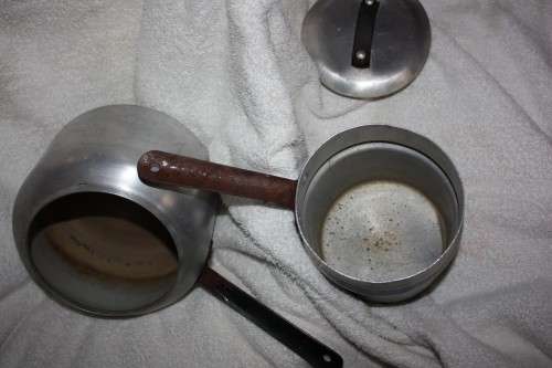 VINTAGE HARD TO FIND ALUMINUM  HART DOUBLE BOILER LARGE