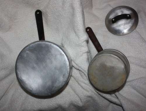 VINTAGE HARD TO FIND ALUMINUM  HART DOUBLE BOILER LARGE
