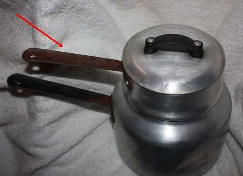 VINTAGE HARD TO FIND ALUMINUM  HART DOUBLE BOILER LARGE