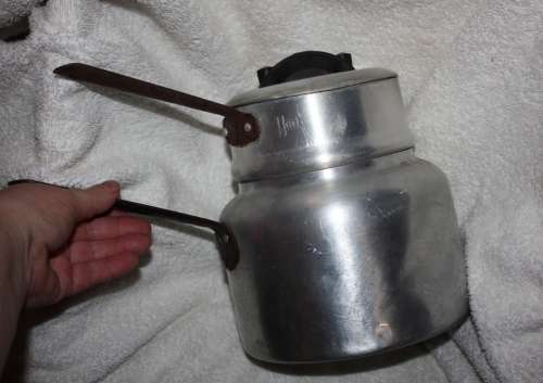 VINTAGE HARD TO FIND ALUMINUM  HART DOUBLE BOILER LARGE
