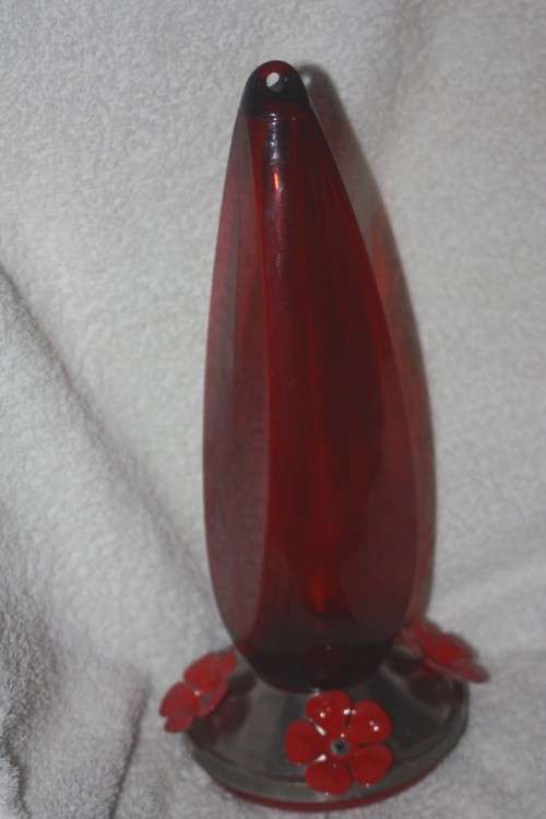 HONEY SUCKER SYRUP BIRD FEEDER RED IN COLOUR