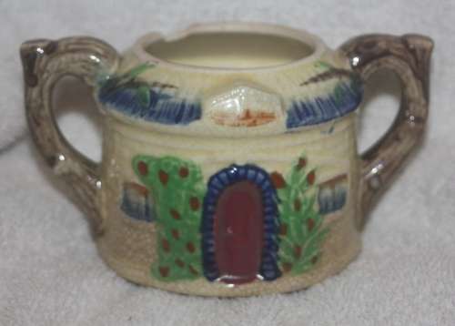 OLD COTTAGE SUGAR BOWL NO LID (D) PERFECT FOR A POT PLANT OR HERBS