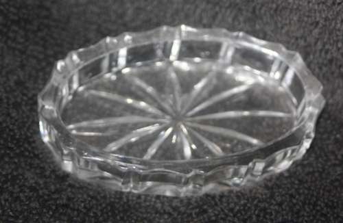 STAR CUT GLASS RING DISH SMALL