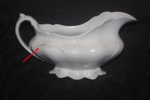 JOHNSON BROS ENGLAND GRAVY BOAT WHITE ( D) VINTAGE