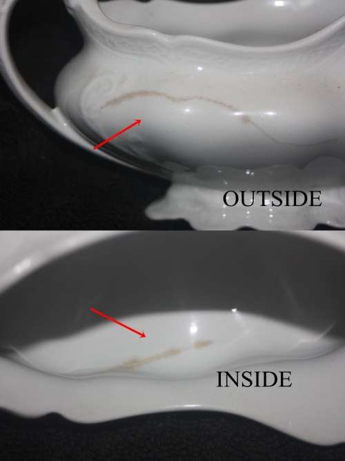 JOHNSON BROS ENGLAND GRAVY BOAT WHITE ( D) VINTAGE