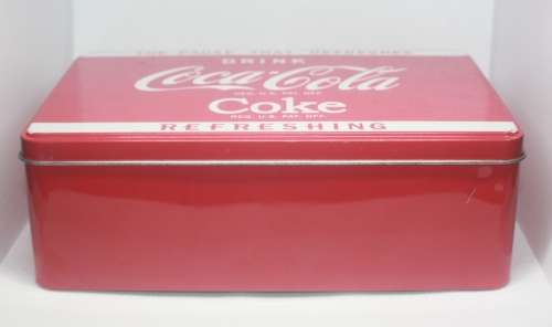 COLLECTABLE COCA COLA HINGED TIN