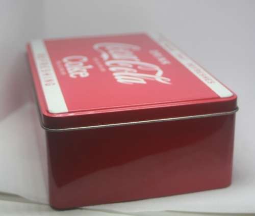 COLLECTABLE COCA COLA HINGED TIN