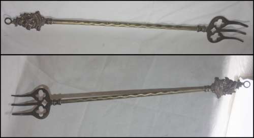 SAILING WAR SHIP THE REVENGE WITH DATE 1588 FIRE POKER NICE TO HANG NEXT TO A FIRE PLACE
