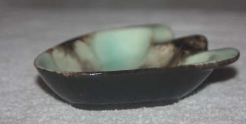 ASHTRAY  VARIEGATED GLAZE NUMBERED UNDERNEATH VINTAGE