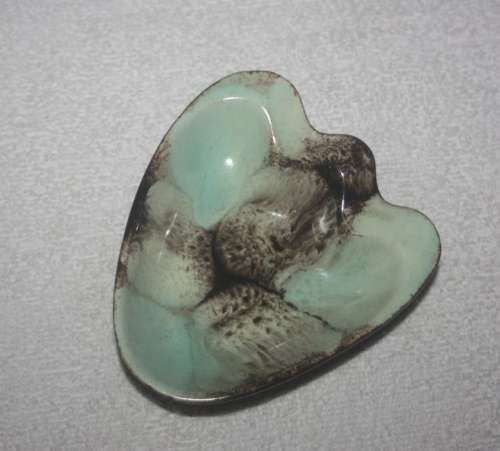 ASHTRAY  VARIEGATED GLAZE NUMBERED UNDERNEATH VINTAGE