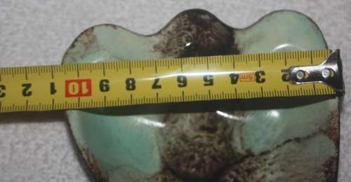 ASHTRAY  VARIEGATED GLAZE NUMBERED UNDERNEATH VINTAGE
