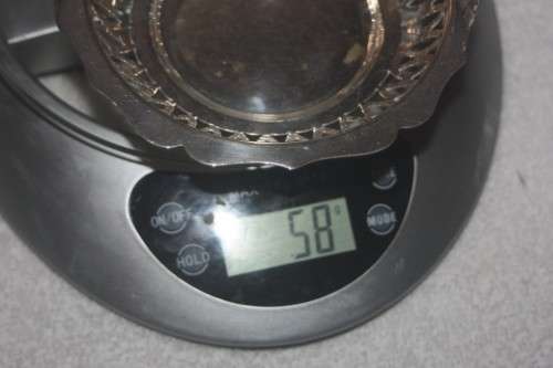 ROUND FRETWORK BON BON DISH EPNS PLATE