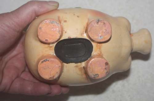 CUTE PIG PIGGY BANK WITH LADY BUG DETAIL