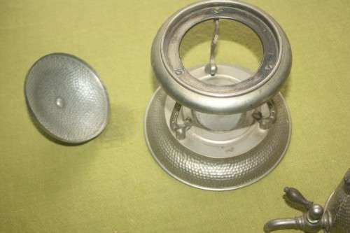 DECORATIVE ITEM VINTAGE COFFEE PERCOLATOR   ON STAND (D)