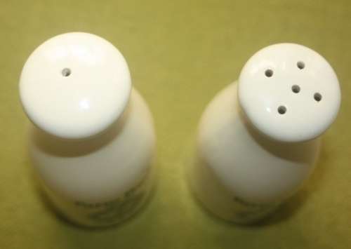 FUN MILK BOTTLE SHAPED FARM FRESH SALT AND PEPPER SET LARGE