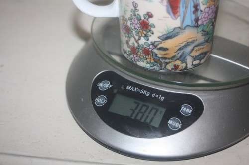 ORIENTAL DECAL COFFEE MUG WITH LID GARDEN SCENES
