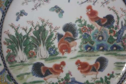 ORIENTAL ROOSTER PLATE MADE IN CHINA  TAKE A LOOK