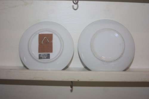 PAIR OF IMPERIAL IMARI WALL PLATES SMALL BIRD DETAIL