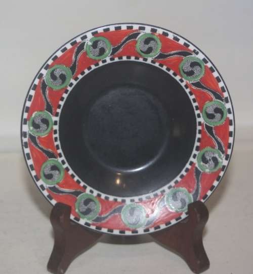 SOLIAN WARE SOHO POTTERY LTD PLATE BRIGHT AND COLOURFUL